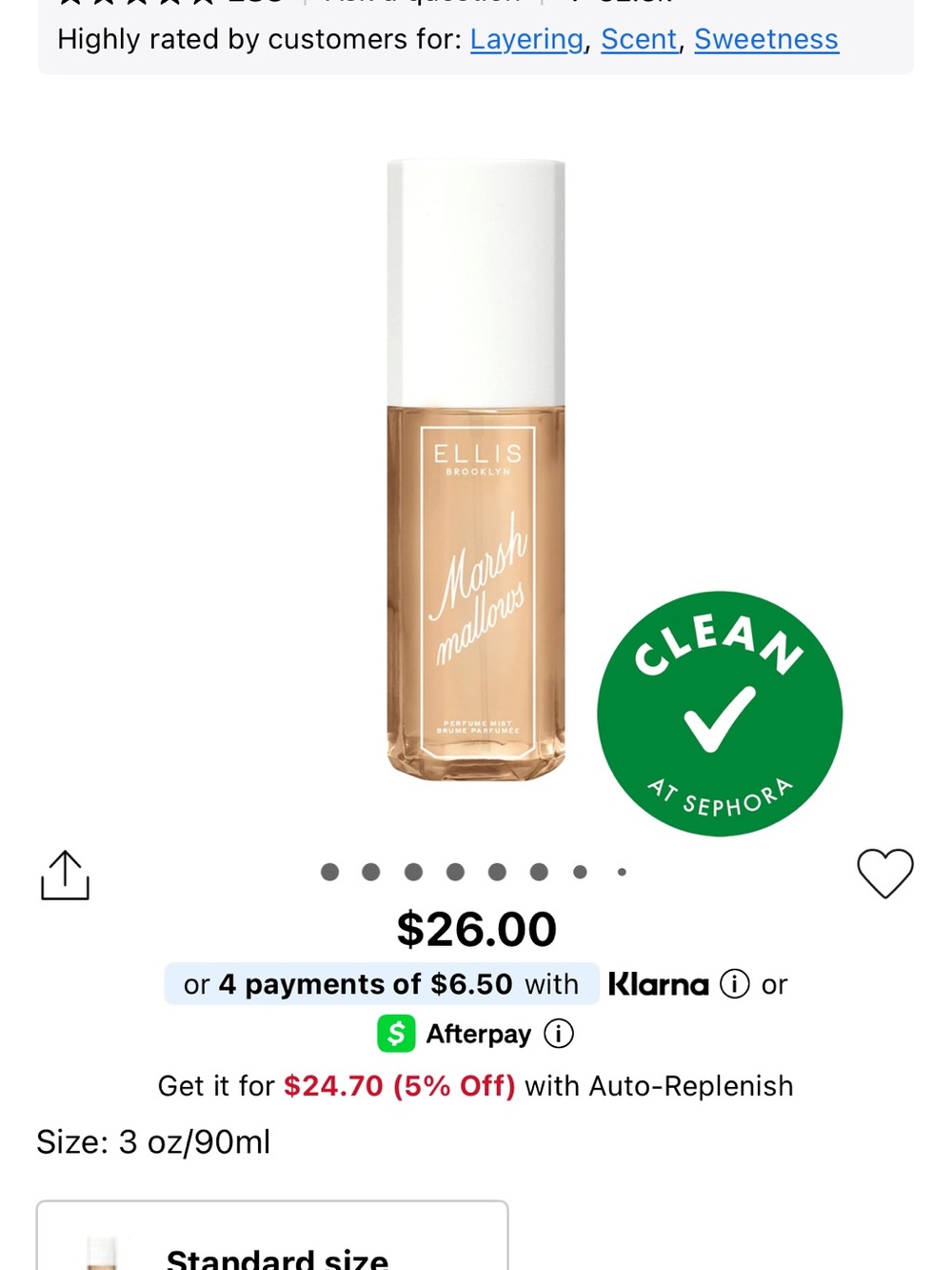 Ellis Brooklyn Marshmallows 3oz Body Mist